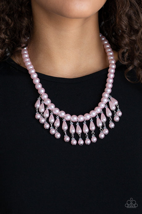 Paparazzi ~ Miss Majestic ~ Pink Necklace Set