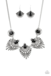 Paparazzi ~ Miss YOU-niverse  ~ Black Necklace Set