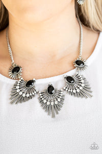 Paparazzi ~ Miss YOU-niverse  ~ Black Necklace Set