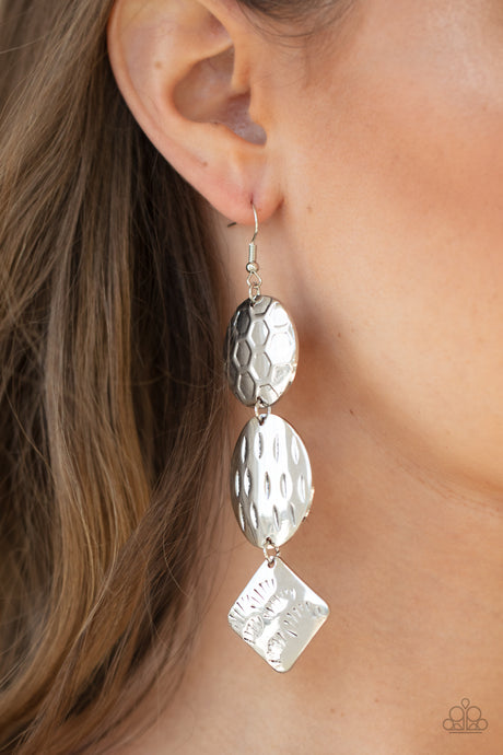 Paparazzi ~ Mixed Movement ~ Silver Earrings