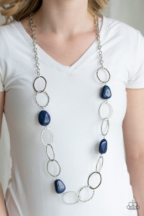 Paparazzi ~ Modern Day Malibu ~ Blue Necklace Set