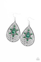 Load image into Gallery viewer, Paparazzi ~ Malibu Gardens ~ Green Earrings