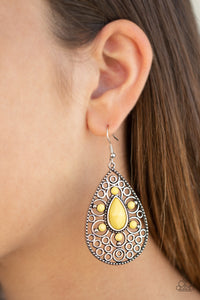 Paparazzi ~ Modern Garden ~ Yellow Earrings