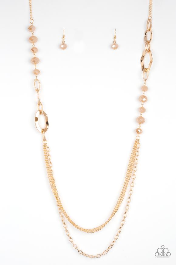 Paparazzi - Modern Girl Glam - Gold Necklace - Klassy Jewelz Boutique