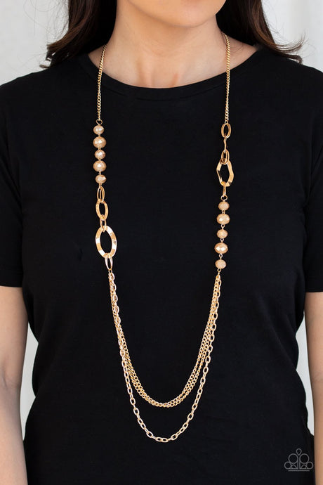 Paparazzi - Modern Girl Glam - Gold Necklace - Klassy Jewelz Boutique