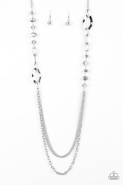 Paparazzi -Modern Girl Glam - Silver Necklace - Klassy Jewelz Boutique