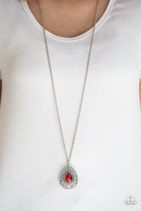 Paparazzi ~ Modern Majesty ~ Red Necklace Set