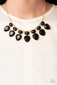 Paparazzi ~ Modern Masquerade ~ Black Necklace Set