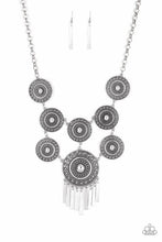 Load image into Gallery viewer, Paparazzi ~ Modern Medalist ~ Silver Necklace Set