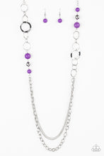 Load image into Gallery viewer, Paparazzi ~ Modern Motley ~ Purple Necklace Set