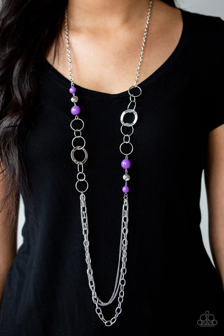 Paparazzi ~ Modern Motley ~ Purple Necklace Set