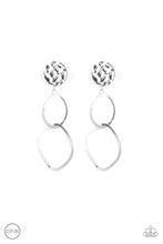 Load image into Gallery viewer, Paparazzi ~ Modern Reflections ~ Silver Clip-On Earrings