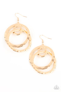 Paparazzi ~ Modern Relic ~ Gold Earrings