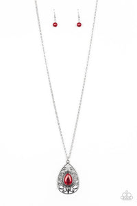 Paparazzi ~ Modern Majesty ~ Orange Necklace Set
