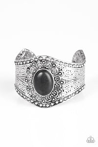 Paparazzi ~ Mojave Majesty ~ Black Cuff Bracelet