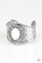 Load image into Gallery viewer, Paparazzi ~ Mojave Majesty ~ White Cuff Bracelet