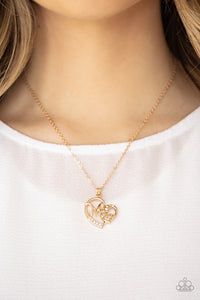 Paparazzi - Mom Moments - Gold Necklace Set