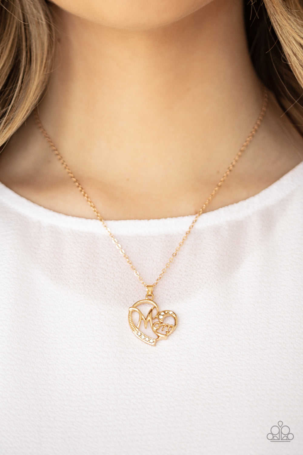 Paparazzi - Mom Moments - Gold Necklace Set