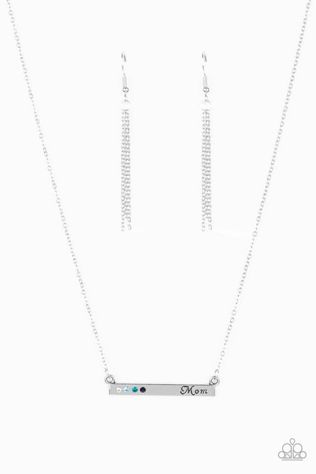 Paparazzi - Moms Do It Better - Blue Necklace Set