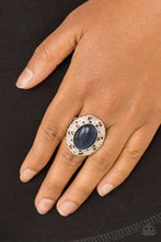 Load image into Gallery viewer, Paparazzi - Moonlit Marigold - Blue Ring with stretchy band