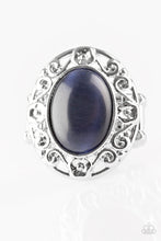 Load image into Gallery viewer, Paparazzi - Moonlit Marigold - Blue Ring with stretchy band