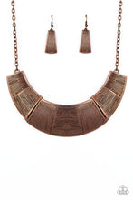 Load image into Gallery viewer, Paparazzi ~ More Roar ~ Copper Necklace Set