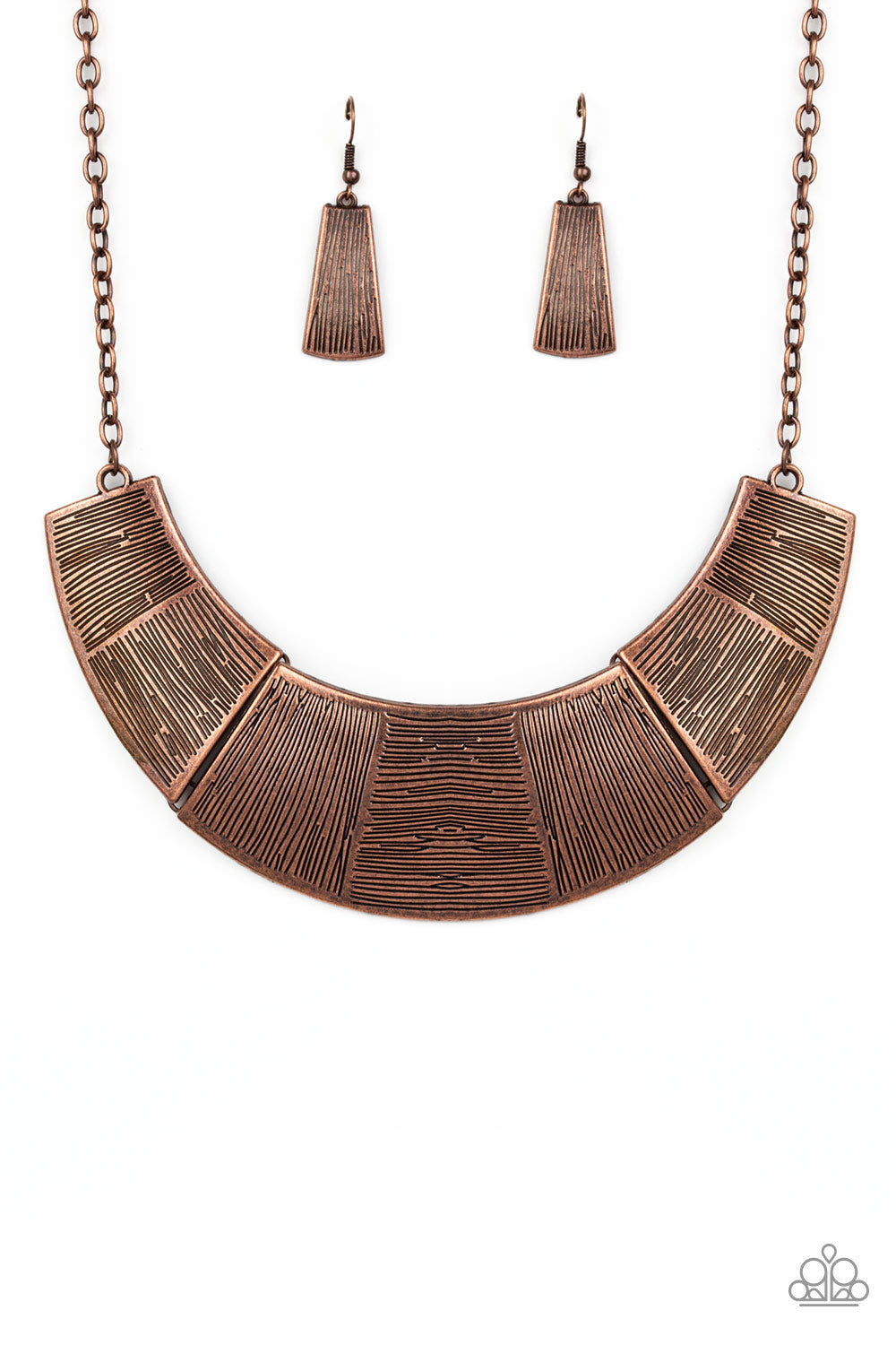 Paparazzi ~ More Roar ~ Copper Necklace Set