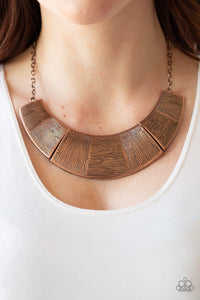 Paparazzi ~ More Roar ~ Copper Necklace Set