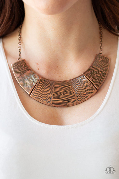 Paparazzi ~ More Roar ~ Copper Necklace Set