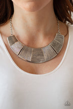 Load image into Gallery viewer, Paparazzi ~ More Roar ~ Silver Necklace Set