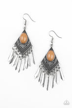 Load image into Gallery viewer, Paparazzi ~ Mostly Monte-ZUMBA ~ Brown Earrings