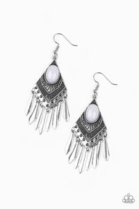 Paparazzi ~ Mostly Monte-ZUMBA ~ Silver Earrings