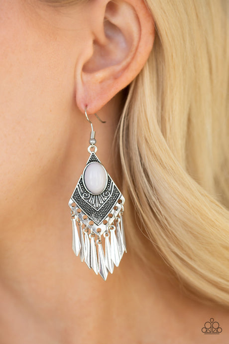 Paparazzi ~ Mostly Monte-ZUMBA ~ Silver Earrings