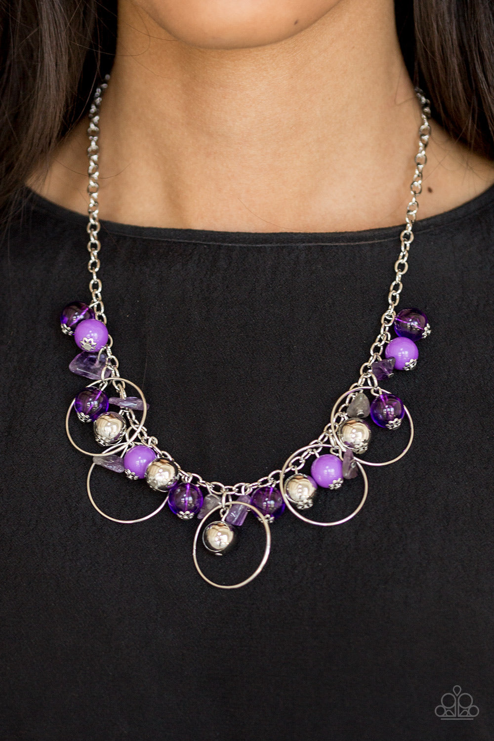 Paparazzi ~ Mountain Mosaic ~ Purple Necklace Set