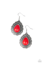 Load image into Gallery viewer, Paparazzi ~ Mountain Mover ~ Red Earrings