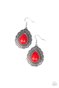 Paparazzi ~ Mountain Mover ~ Red Earrings