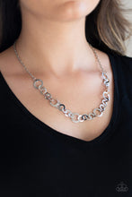 Load image into Gallery viewer, Paparazzi ~ Move It On Over ~ Silver Necklace Set