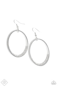 Paparazzi ~ Must Love Sparkle ~ White Earrings (Fashion Fix Exclusive)