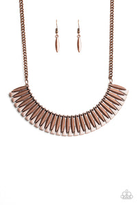Paparazzi ~ My Main MANE ~ Copper Necklace Set
