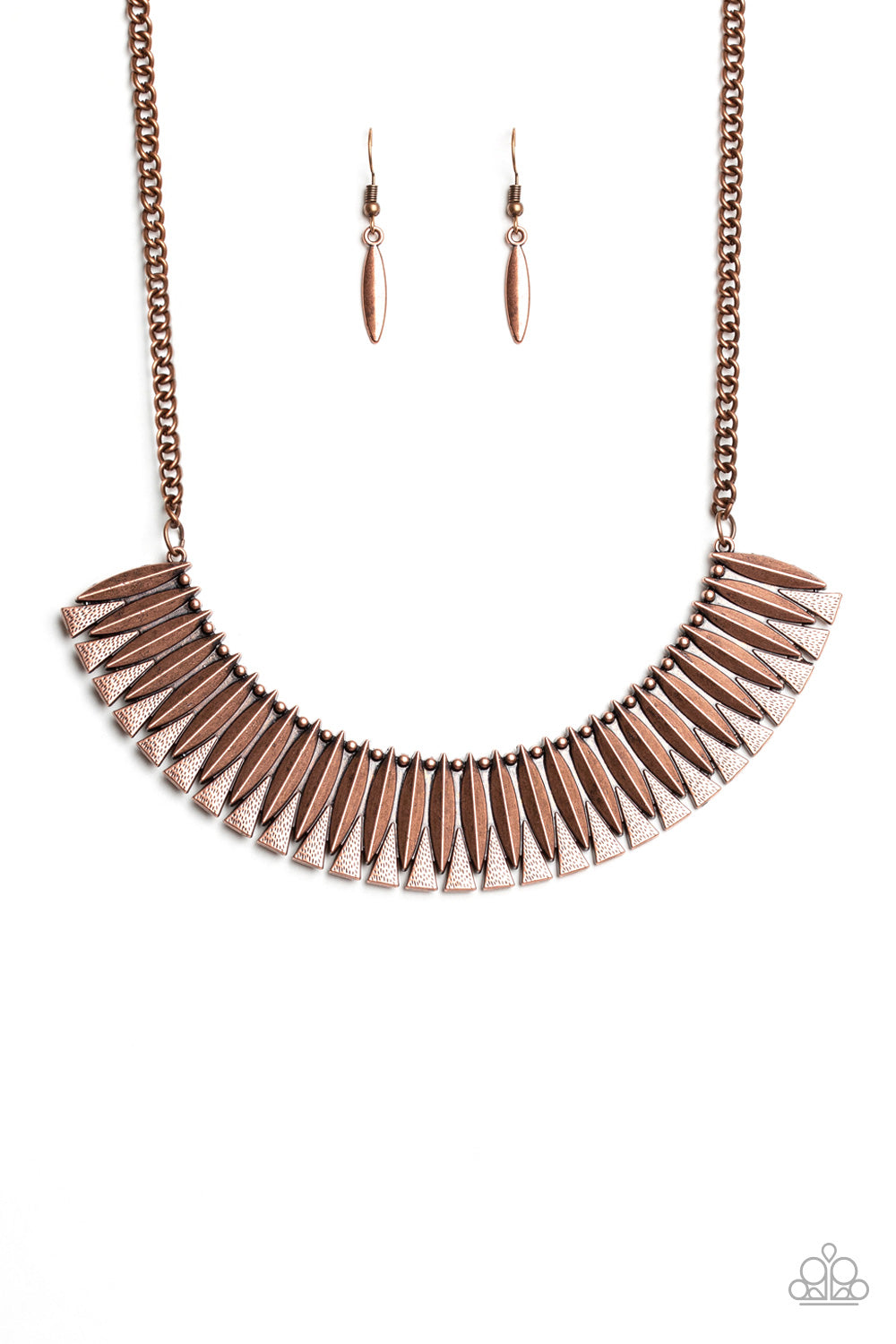 Paparazzi ~ My Main MANE ~ Copper Necklace Set