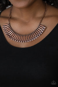 Paparazzi ~ My Main MANE ~ Copper Necklace Set