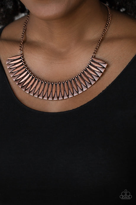 Paparazzi ~ My Main MANE ~ Copper Necklace Set