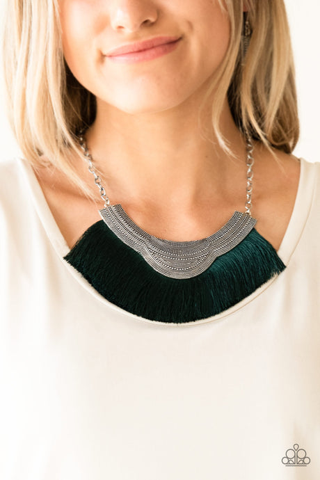 Paparazzi ~ My PHARAOH Lady ~ Green Necklace Set