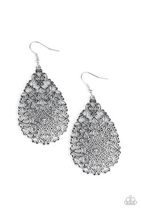 Paparazzi ~ Napa Valley Vintage ~ Silver Earrings