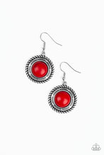 Load image into Gallery viewer, Paparazzi ~ Natural-Born Nomad ~ Red Earrings