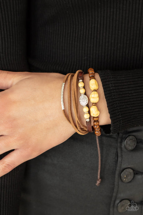 Paparazzi ~ Act Natural ~ Yellow Urban Bracelet