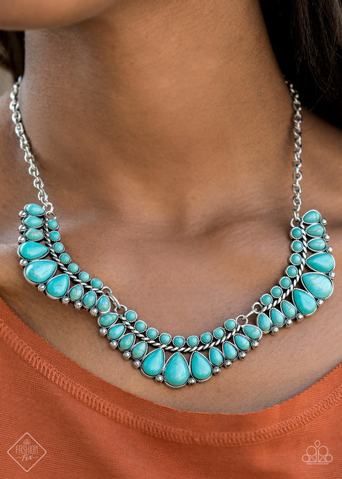 Paparazzi ~ Naturally Native ~ Blue Turquoise Necklace Set (Fashion Fix Exclusive)