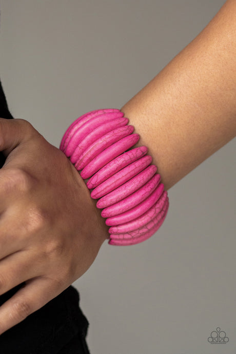 Paparazzi ~ Naturally Nomad ~ Pink Bracelet
