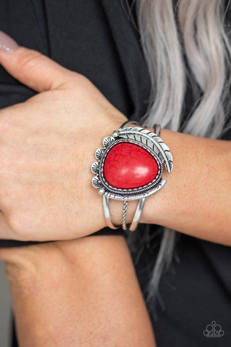 Paparazzi ~ Nature's Bounty ~ Red Cuff Bracelet