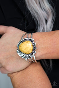 Paparazzi ~ Nature's Bounty ~ Yellow Cuff Bracelet